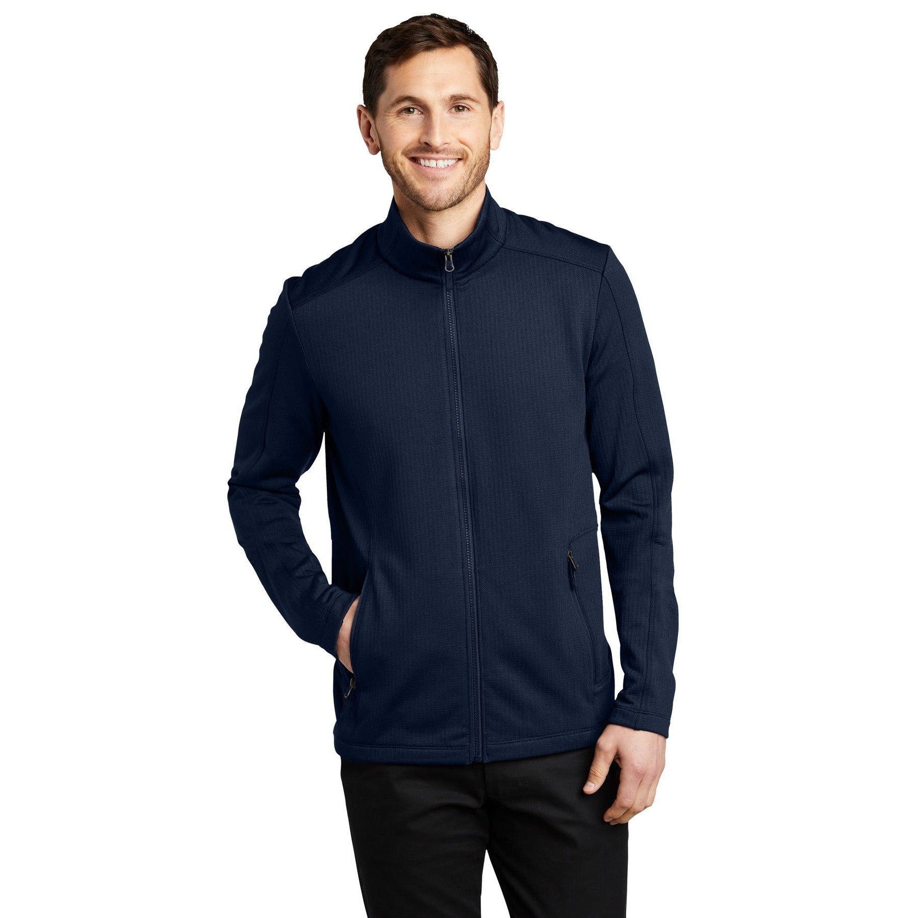 Port Authority-Port Authority ® Grid Fleece Jacket. F239-MedTech-3